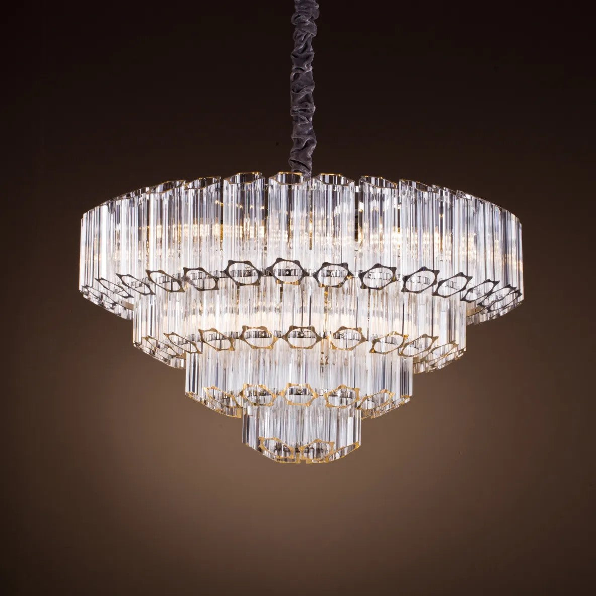 hanging 4 tier pendant light
