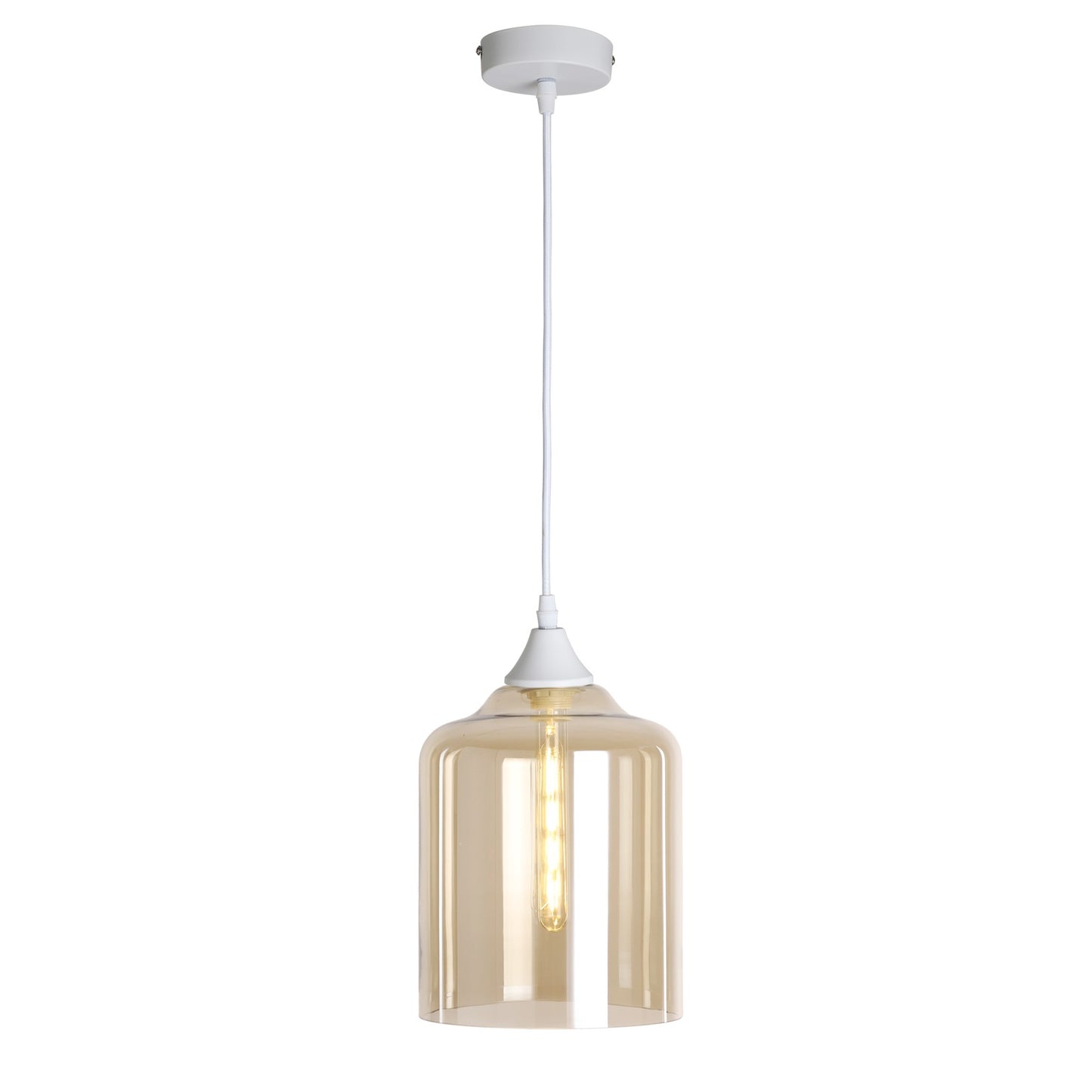Murano 1 Light Pendant Large Cylinder