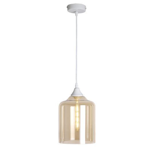 Murano 1 Light Pendant Large Cylinder