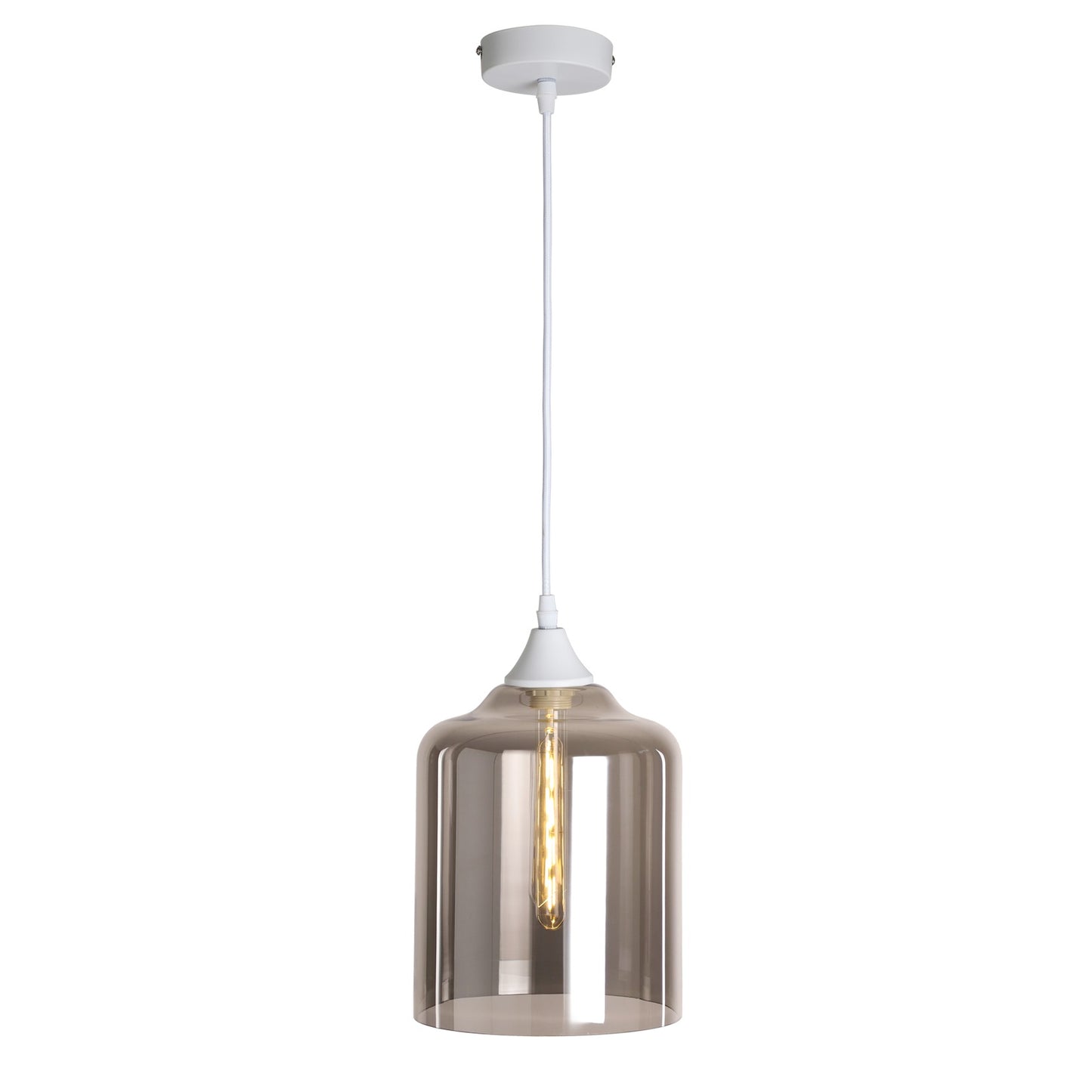 Murano 1 Light Pendant Large Cylinder