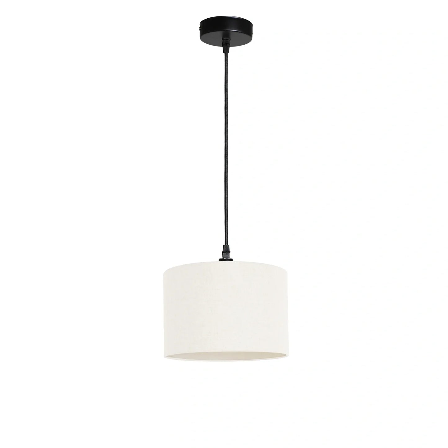 Murano 1 Light Pendant with Hand Made 25cm Fabric shade
