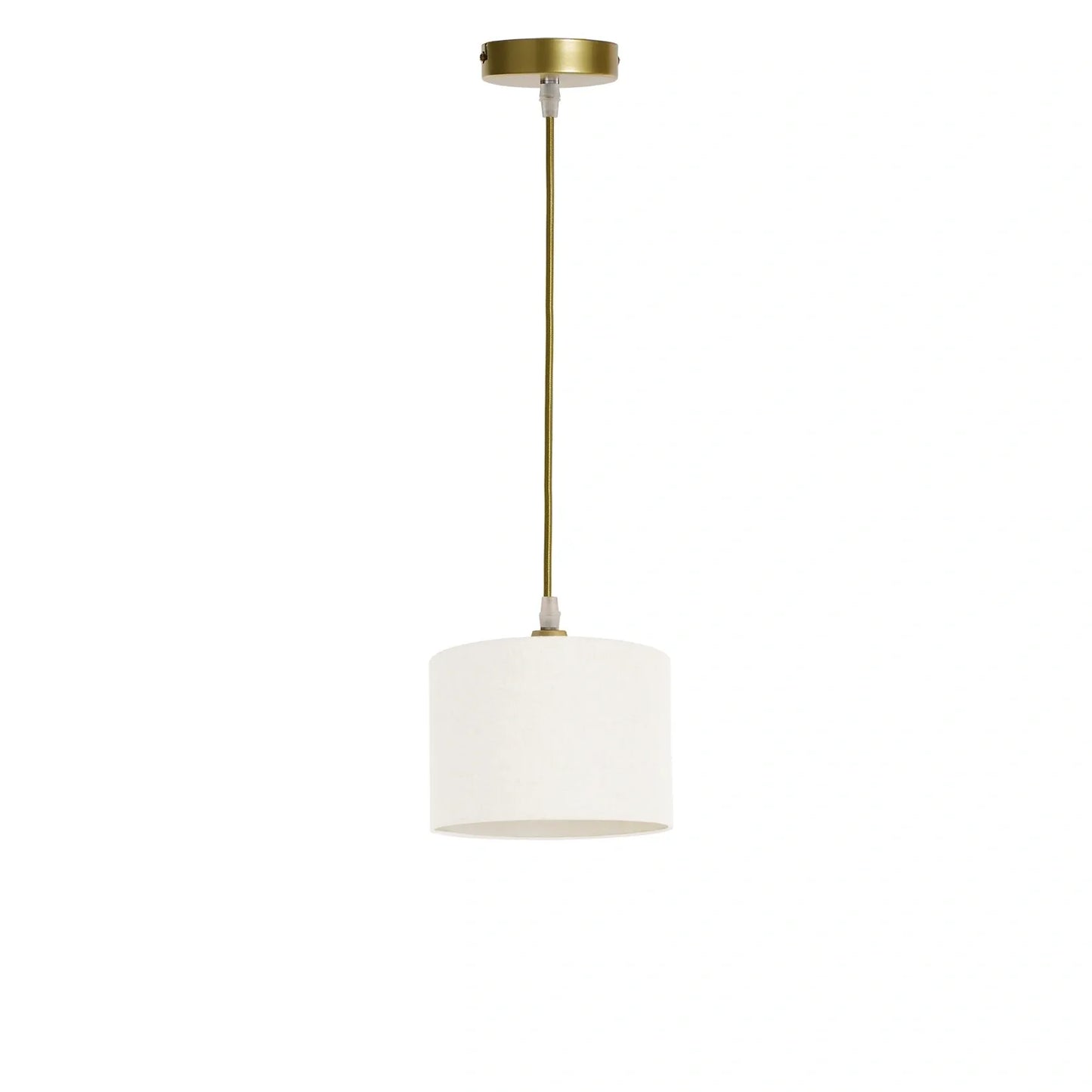 Murano 1 Light Pendant with Hand Made 20cm Fabric shade