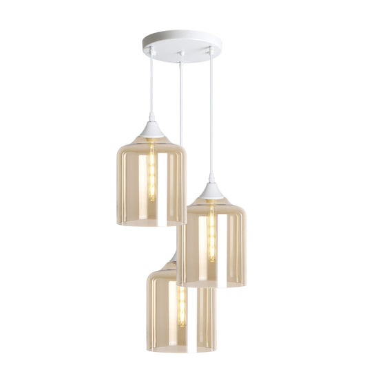 Murano 3 Light Pendant Large Cylinder
