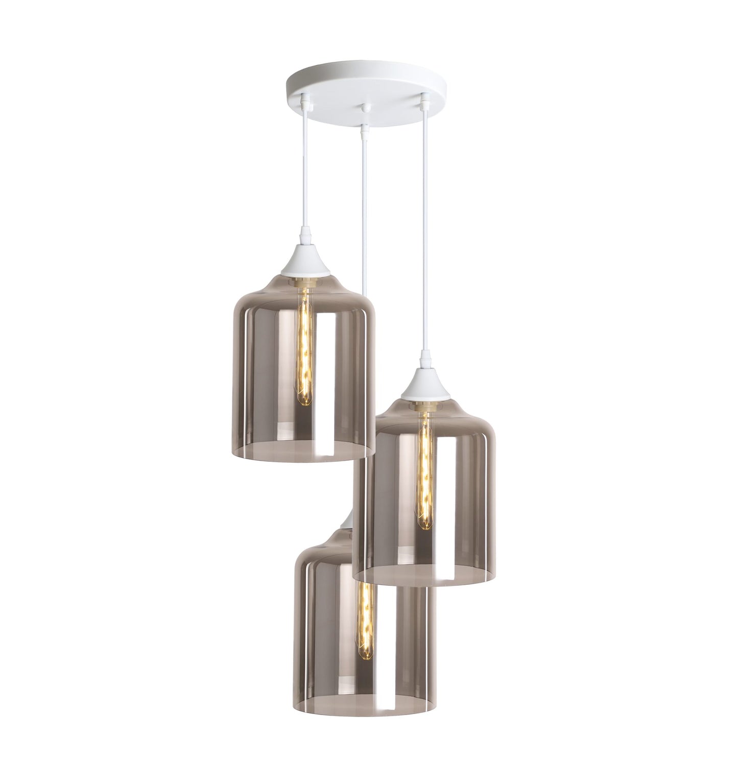 Murano 3 Light Pendant Large Cylinder