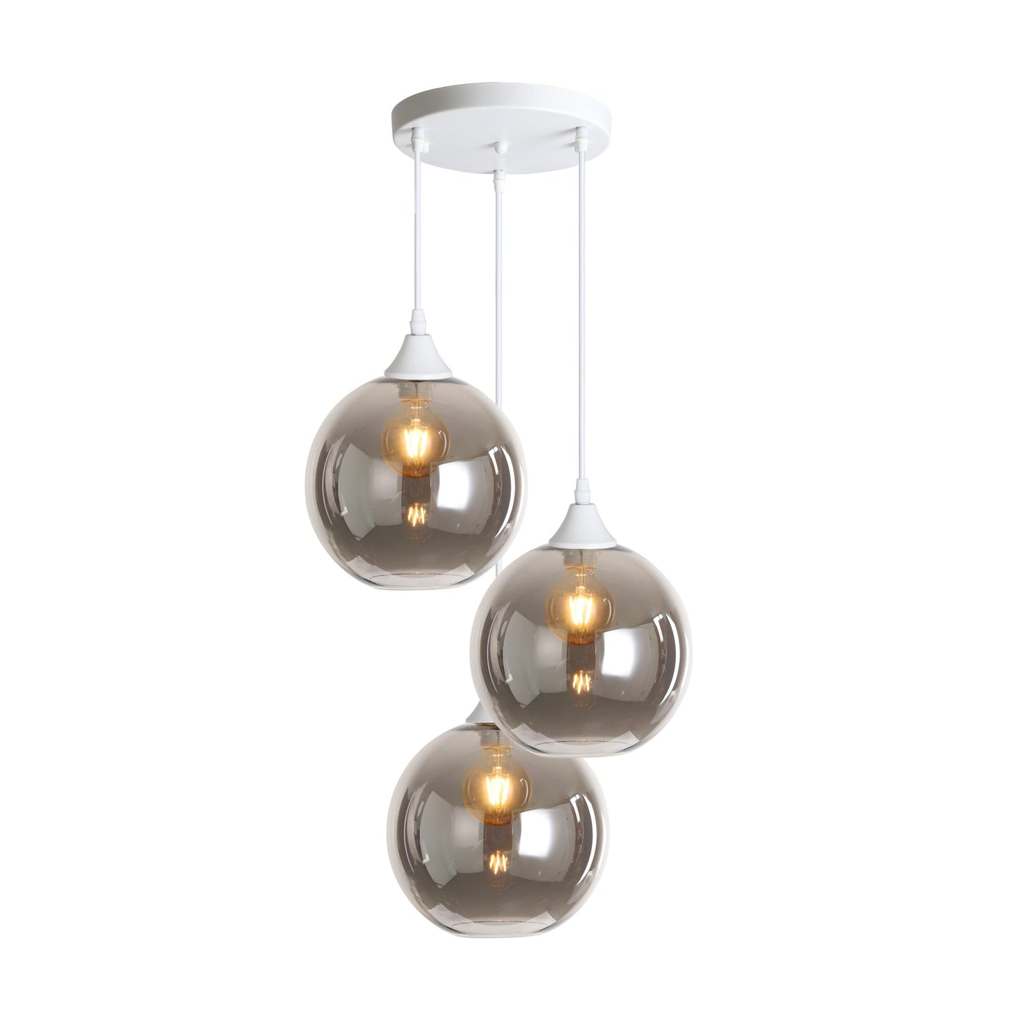 Murano 3 Light Pendant Globe Shade