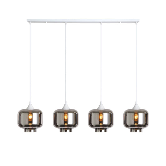 Murano 4 Light Bar with Round Glass shades