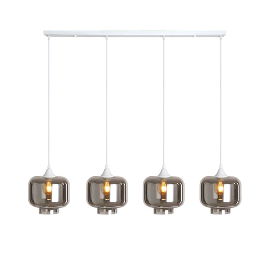 Murano 4 Light Bar with Round Glass shades