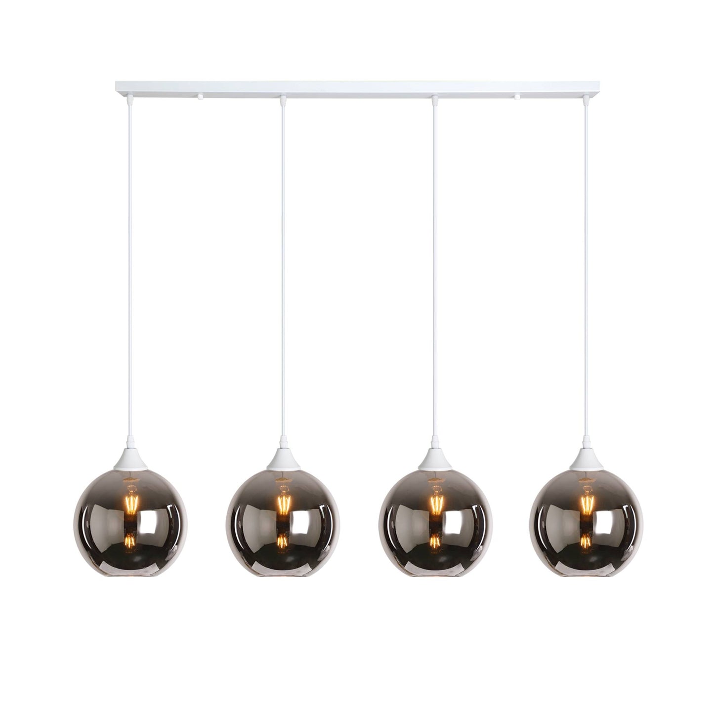 Murano 4 Light Bar with Globe Glass shades