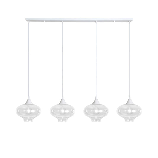 Murano 4 Light Bar with Teardrop Glass shades