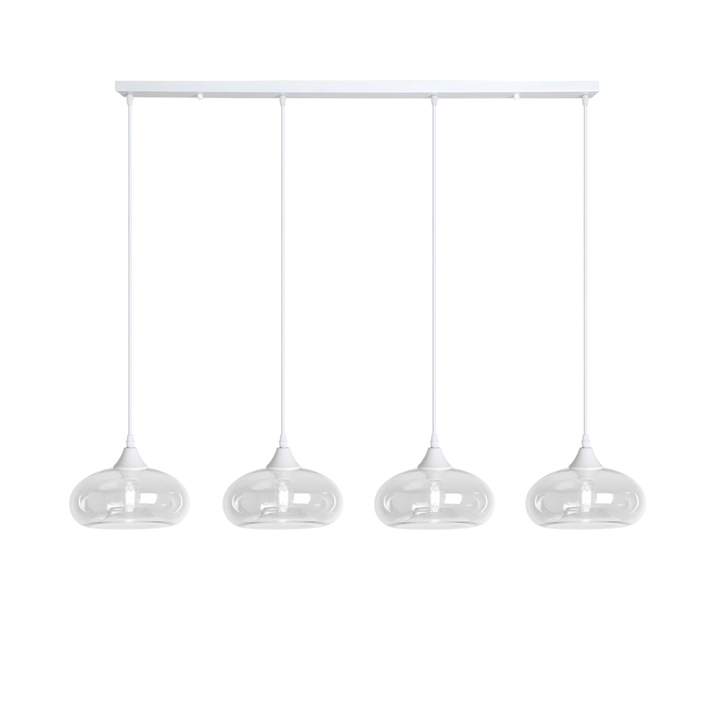 Murano 4 Light Bar with Mushroom Glass shades