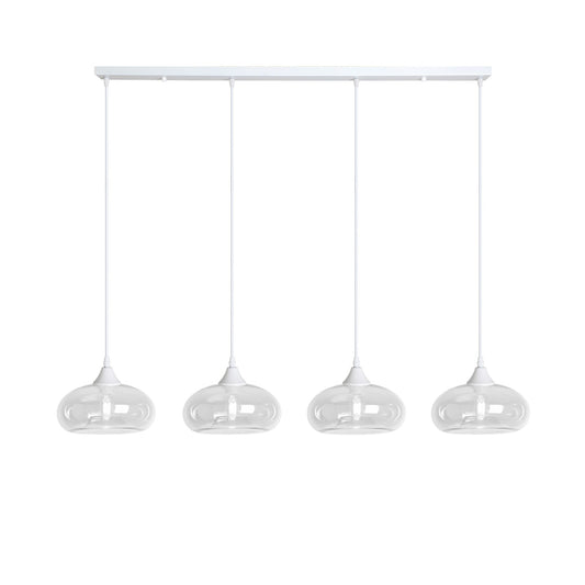 Murano 4 Light Bar with Mushroom Glass shades