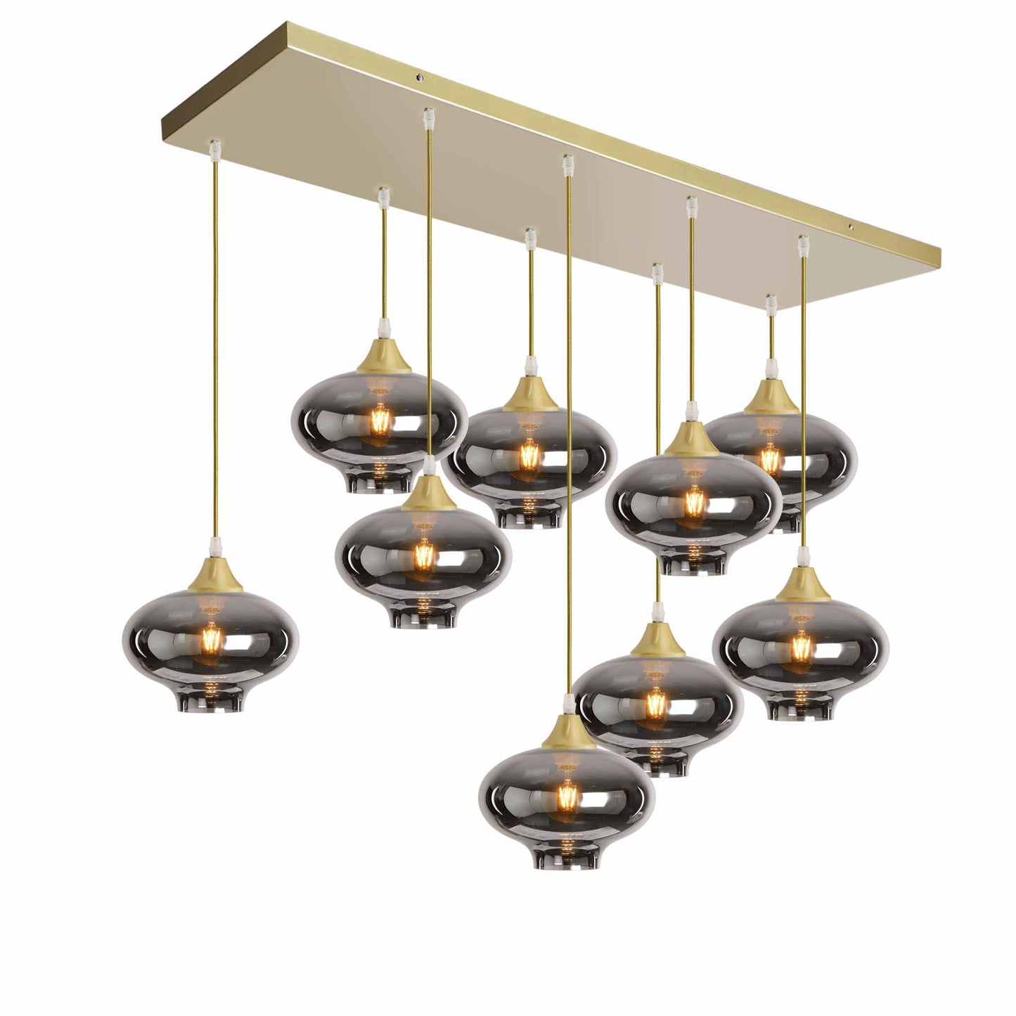 Murano 9 Light Pendant Teardrop Shades