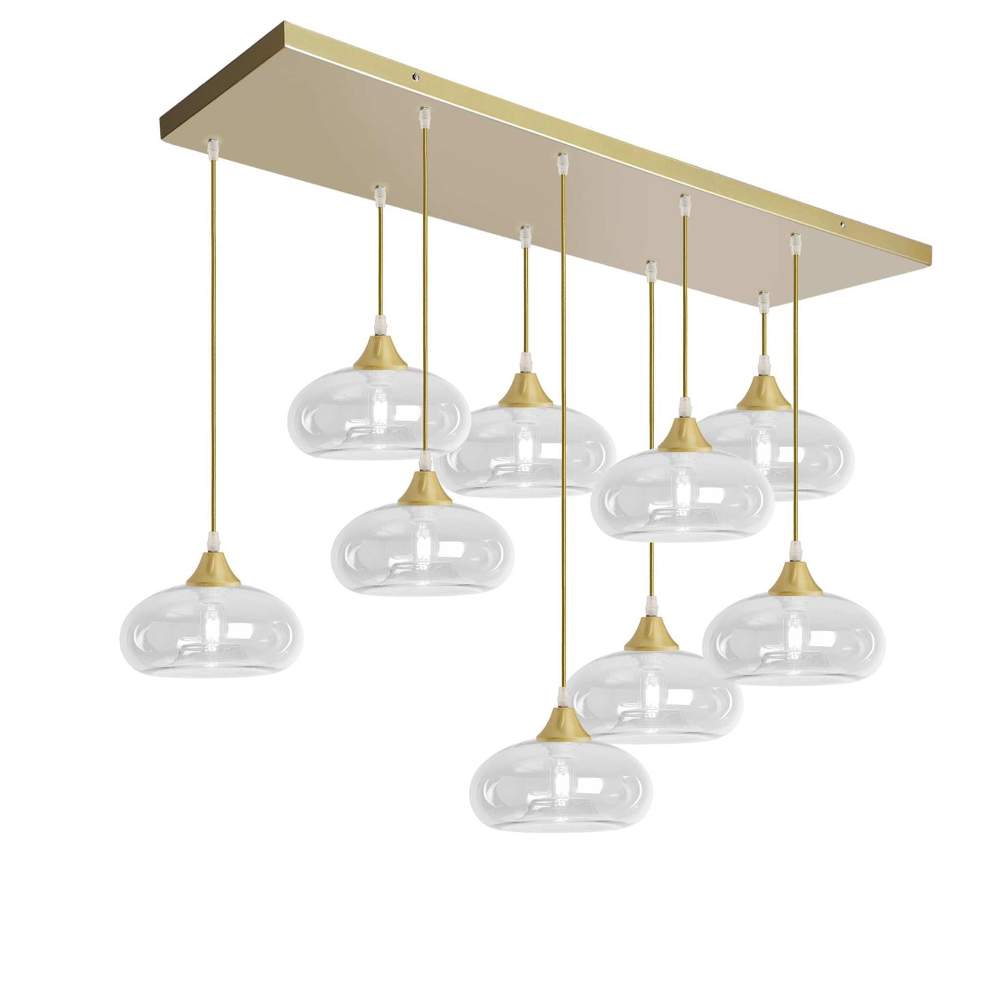 Murano 9 Light Pendant Mushroom Shades