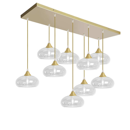 Murano 9 Light Pendant Mushroom Shades