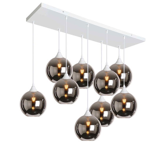 Murano 9 Light Pendant Globe Shades