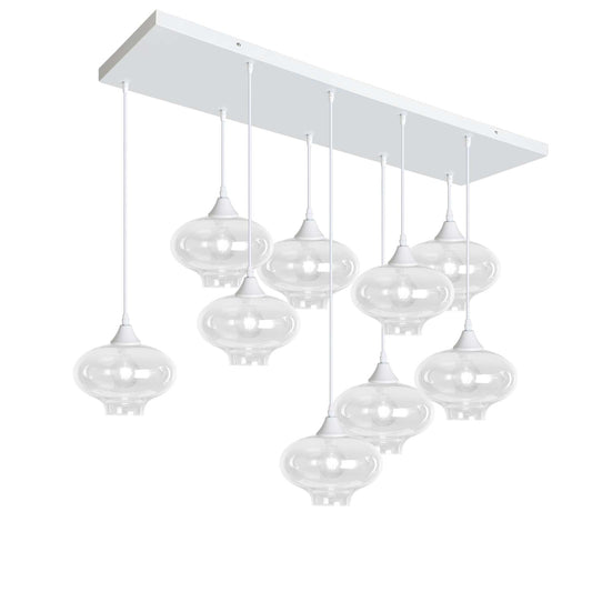 Murano 9 Light Pendant Teardrop Shades