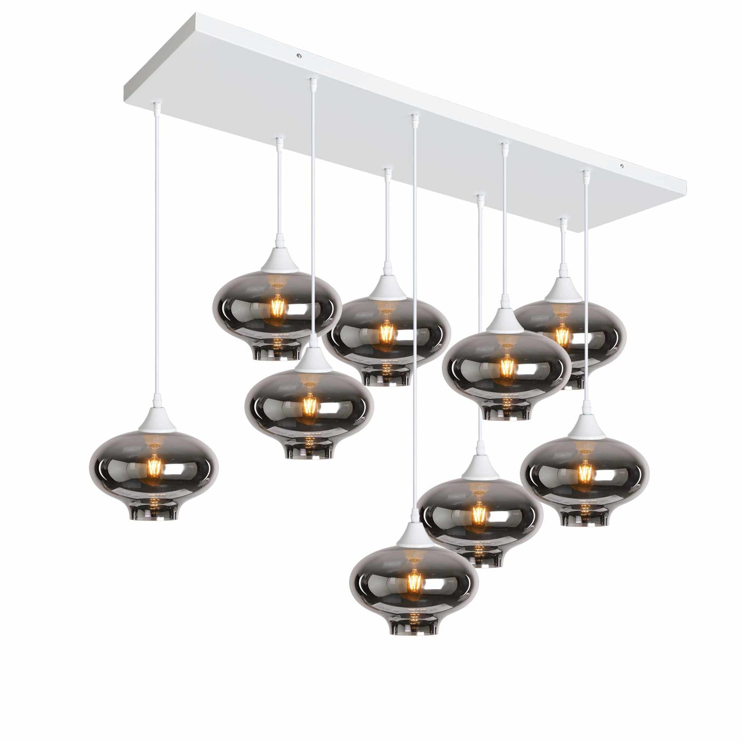 Murano 9 Light Pendant Teardrop Shades