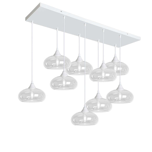 Murano 9 Light Pendant Mushroom Shades