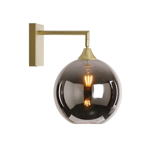 Murano Gold Wall Light with Globe glass