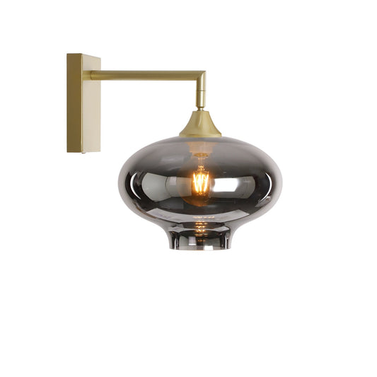 Murano Gold Wall Light with Teardrop glass