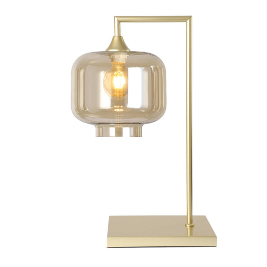 Murano Large Gold Table Lamp with Round Glass Shade