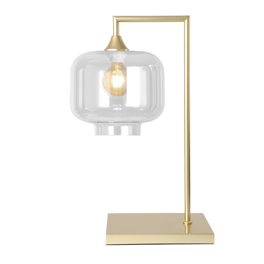 Murano Large Gold Table Lamp with Round Glass Shade