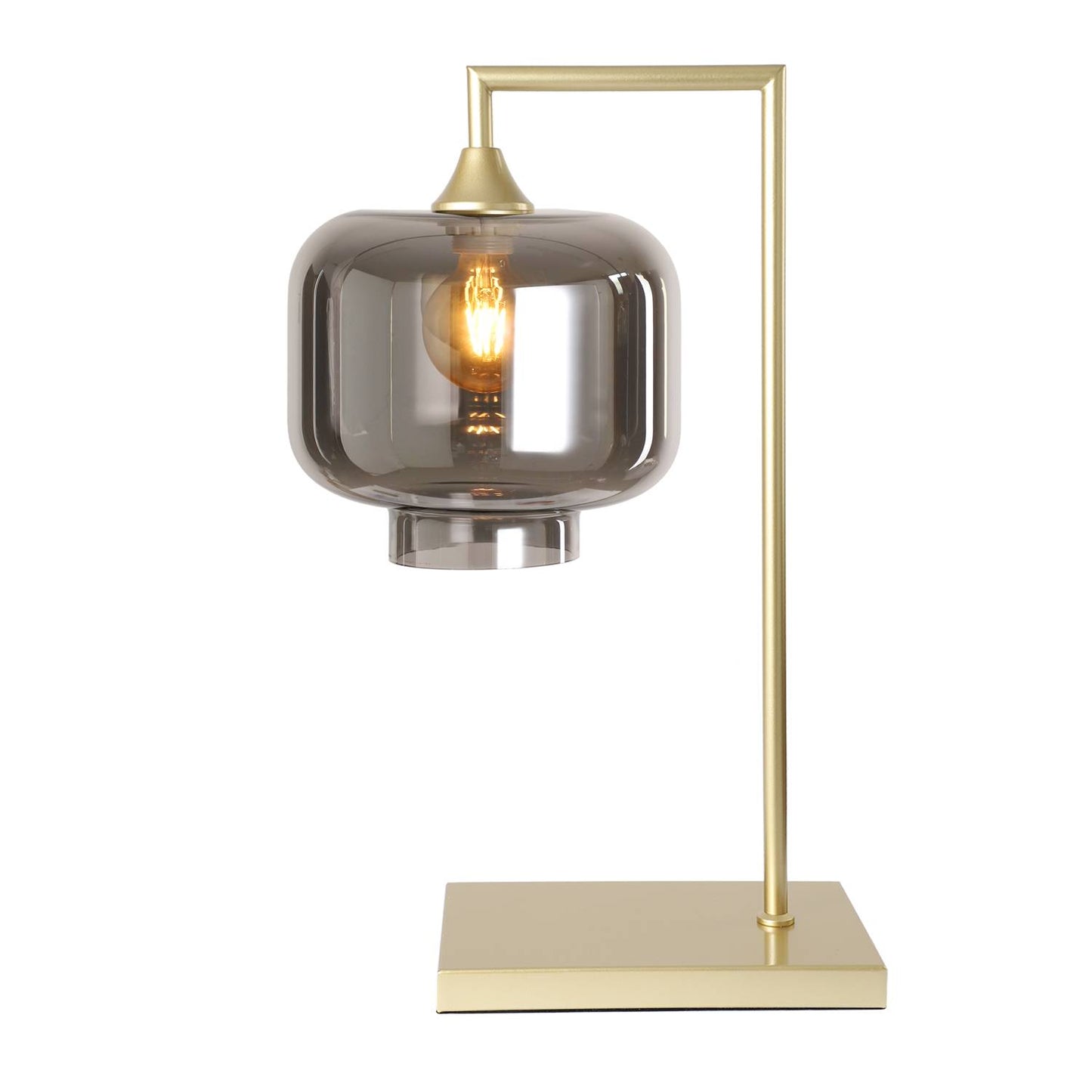 Murano Large Gold Table Lamp with Round Glass Shade