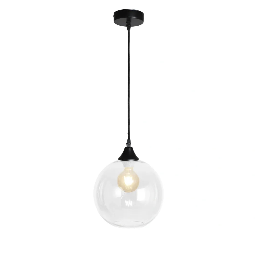 Murano 1 Light Pendant With Globe shade