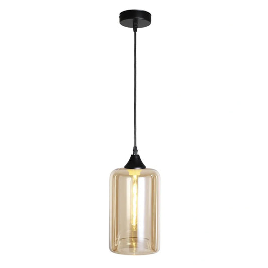 Murano 1 Light Pendant Slim Cylinder