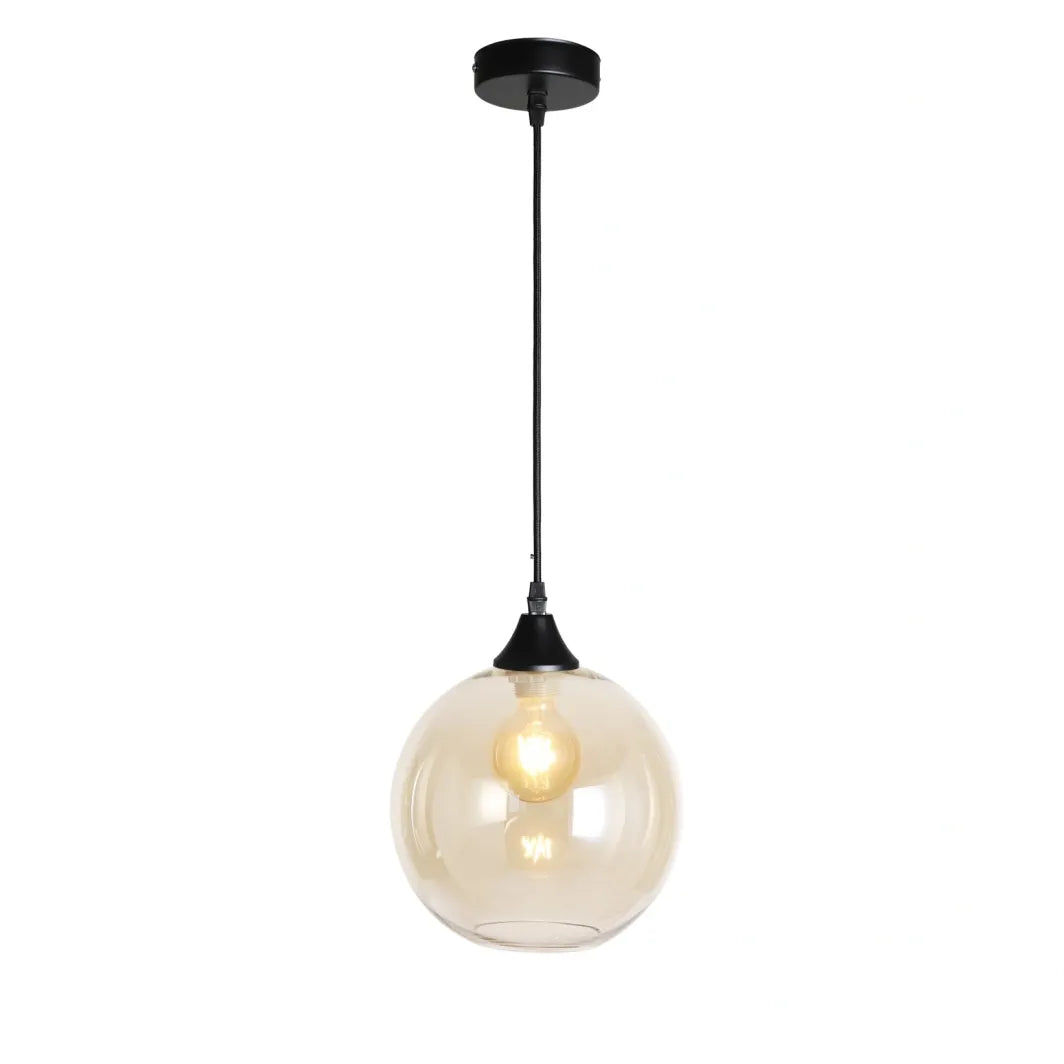 Murano 1 Light Pendant With Globe shade