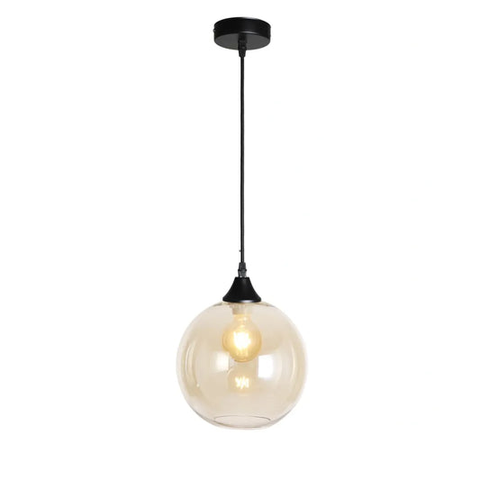 Murano 1 Light Pendant With Globe shade