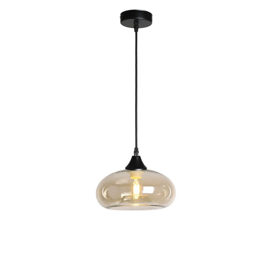 Murano 1 Light Pendant Mushroom Shade