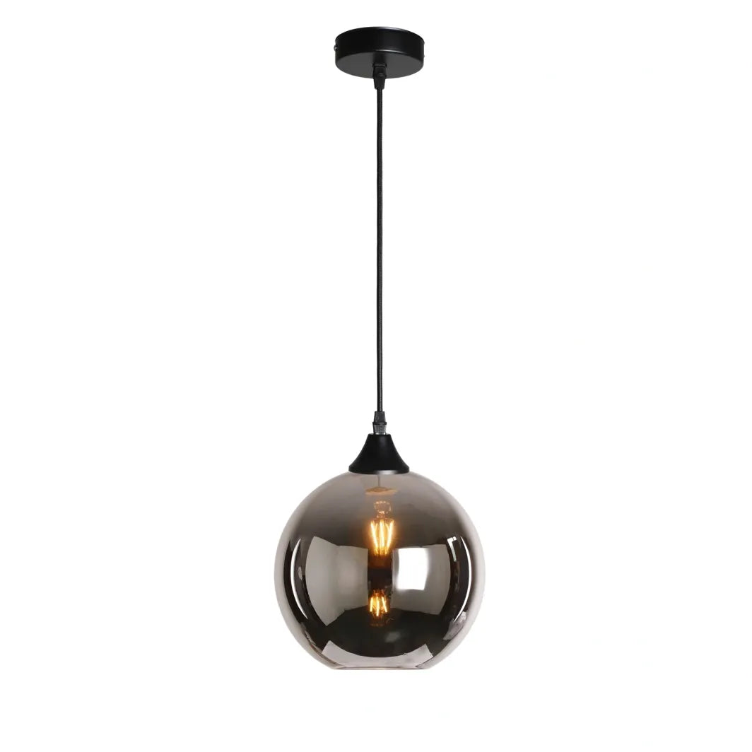 Murano 1 Light Pendant With Globe shade