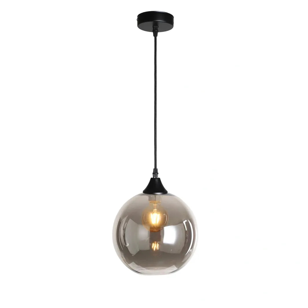 Murano 1 Light Pendant With Globe shade