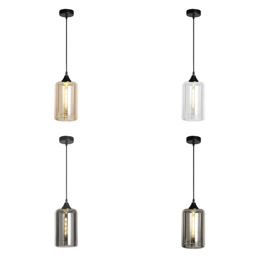 Murano 1 Light Pendant Slim Cylinder