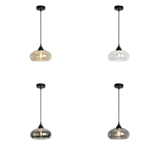 Murano 1 Light Pendant Mushroom Shade