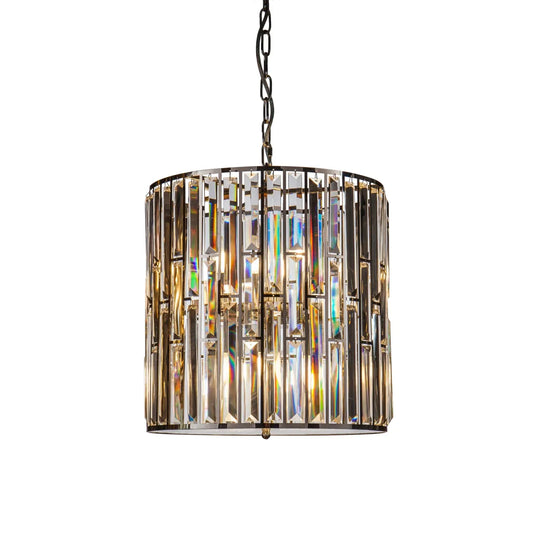Burano Medium Crystal Drum Pendant