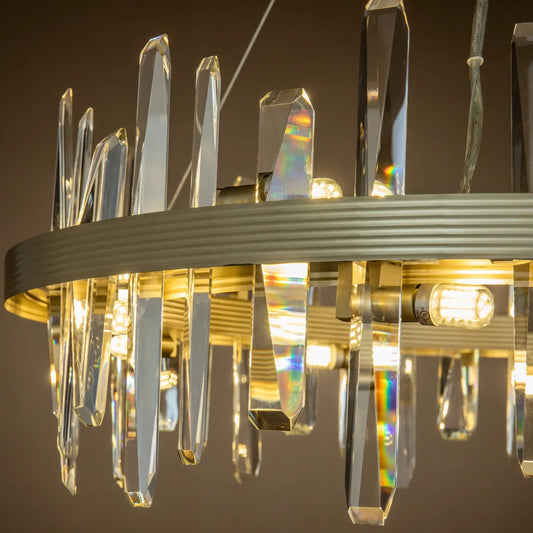 Burano Round Faceted Crystal pendant