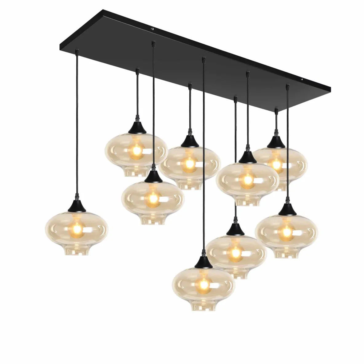 Murano 9 Light Pendant Teardrop Shades