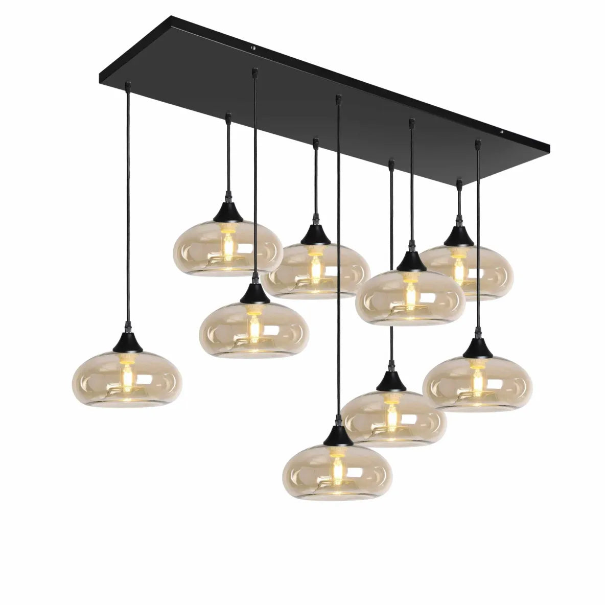 Murano 9 Light Pendant Mushroom Shades
