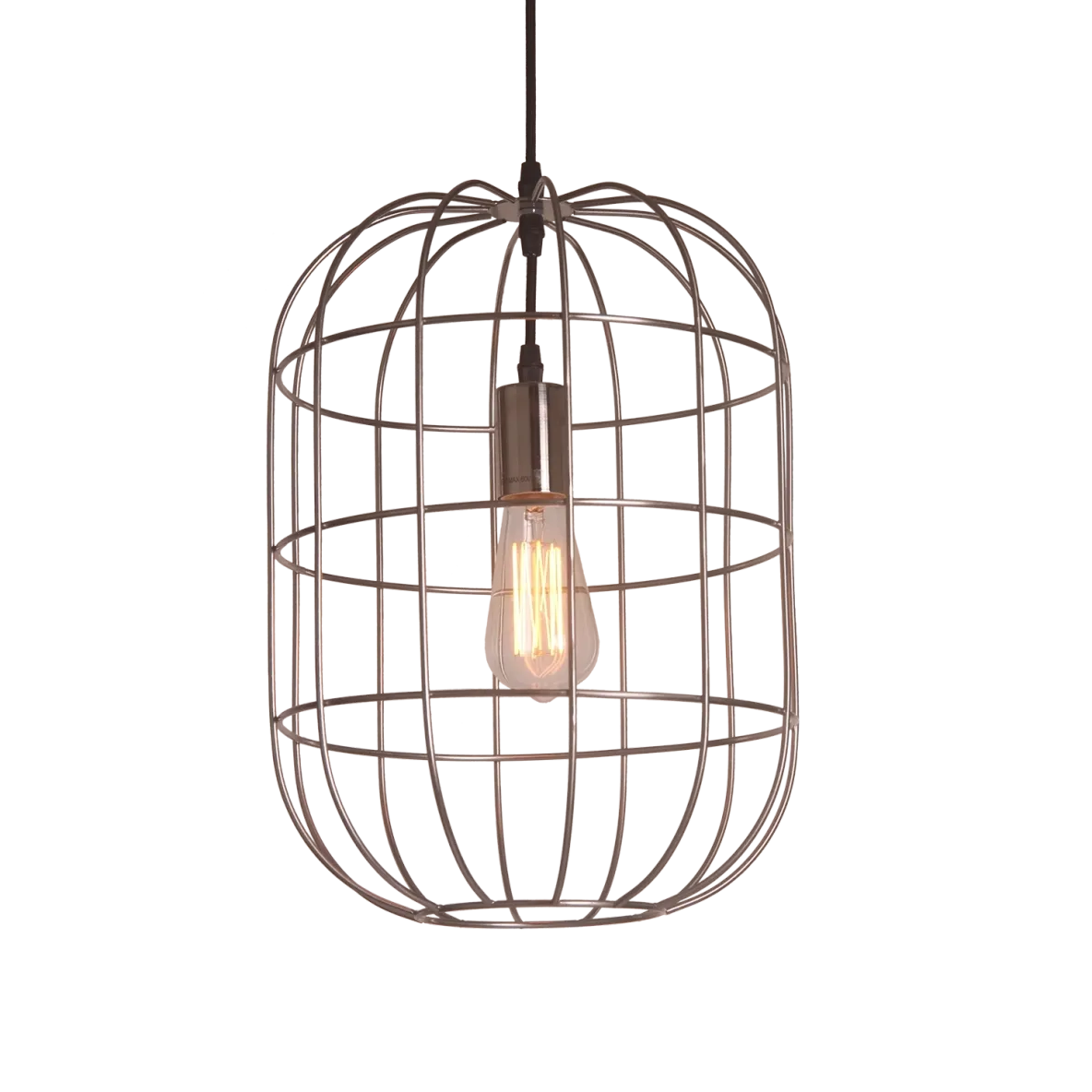 Torcello Wire Work Oval Pendant Satin Nickel