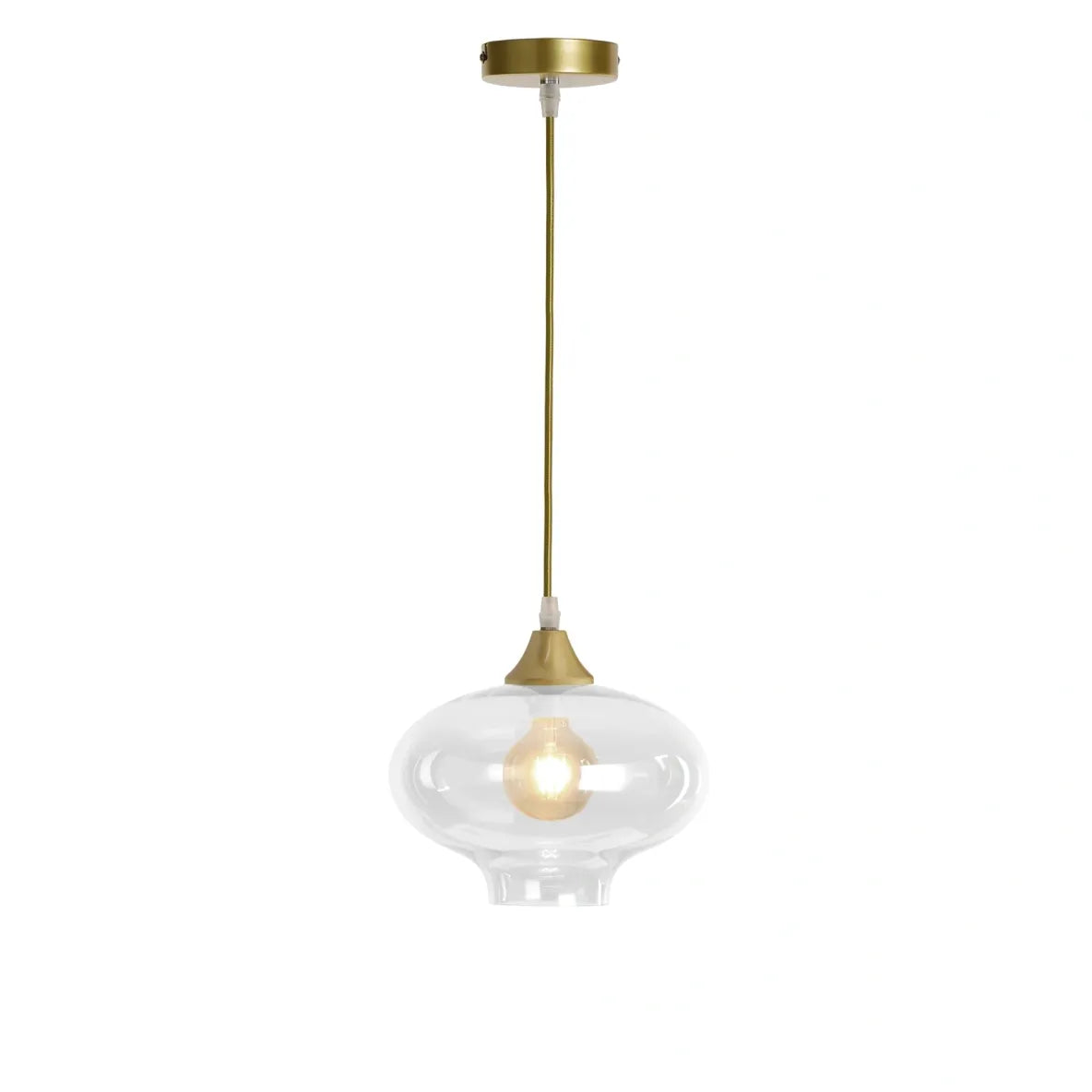 Murano 1 Light Gold Pendant Teardrop Shape