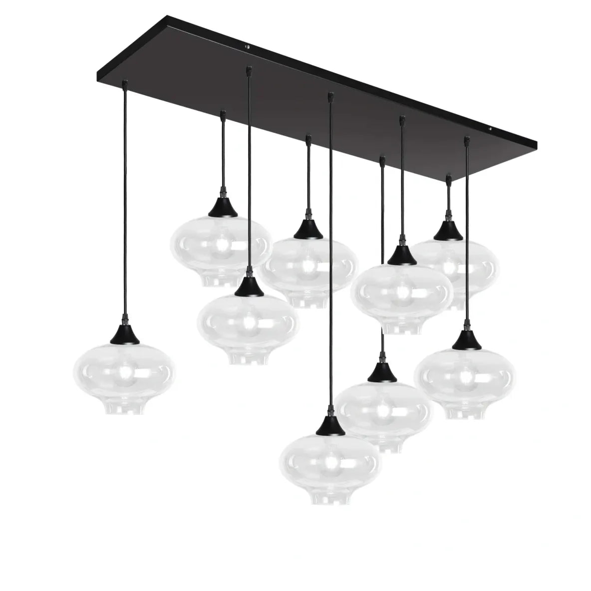 Murano 9 Light Pendant Teardrop Shades