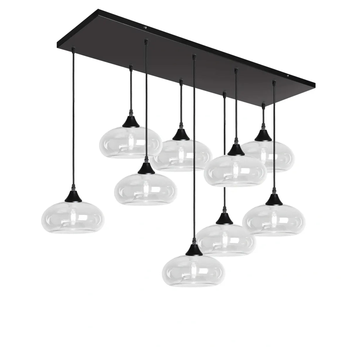 Murano 9 Light Pendant Mushroom Shades