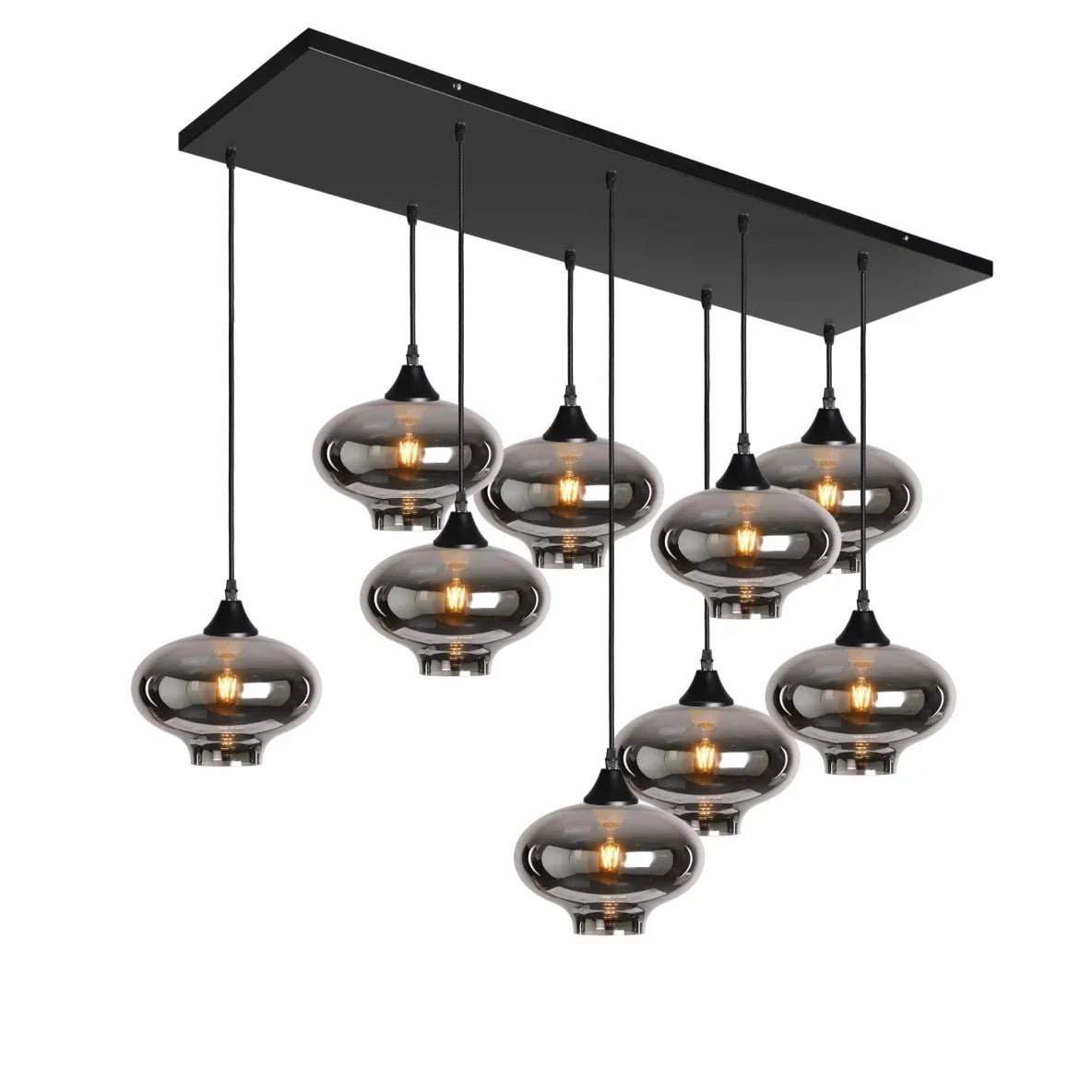 Murano 9 Light Pendant Teardrop Shades