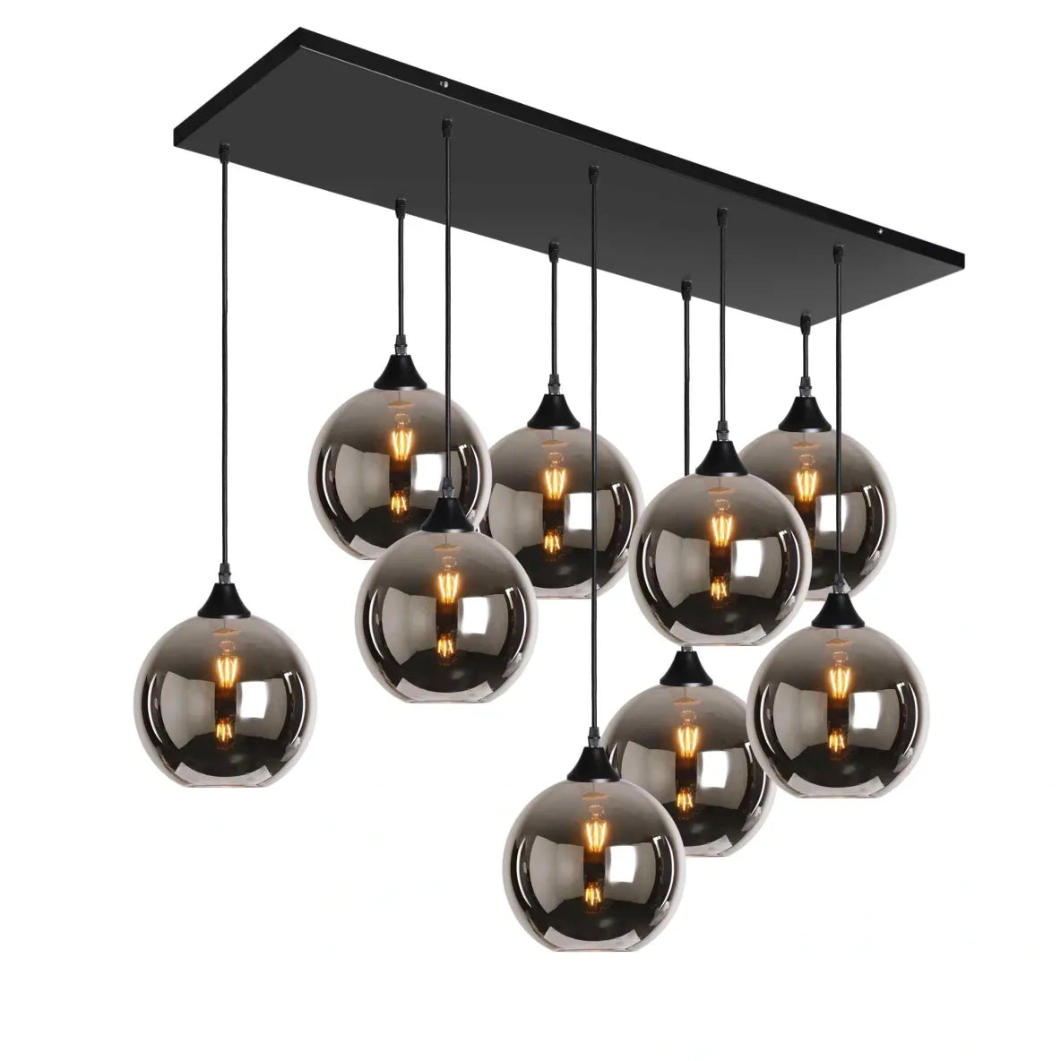 Murano 9 Light Pendant Globe Shades