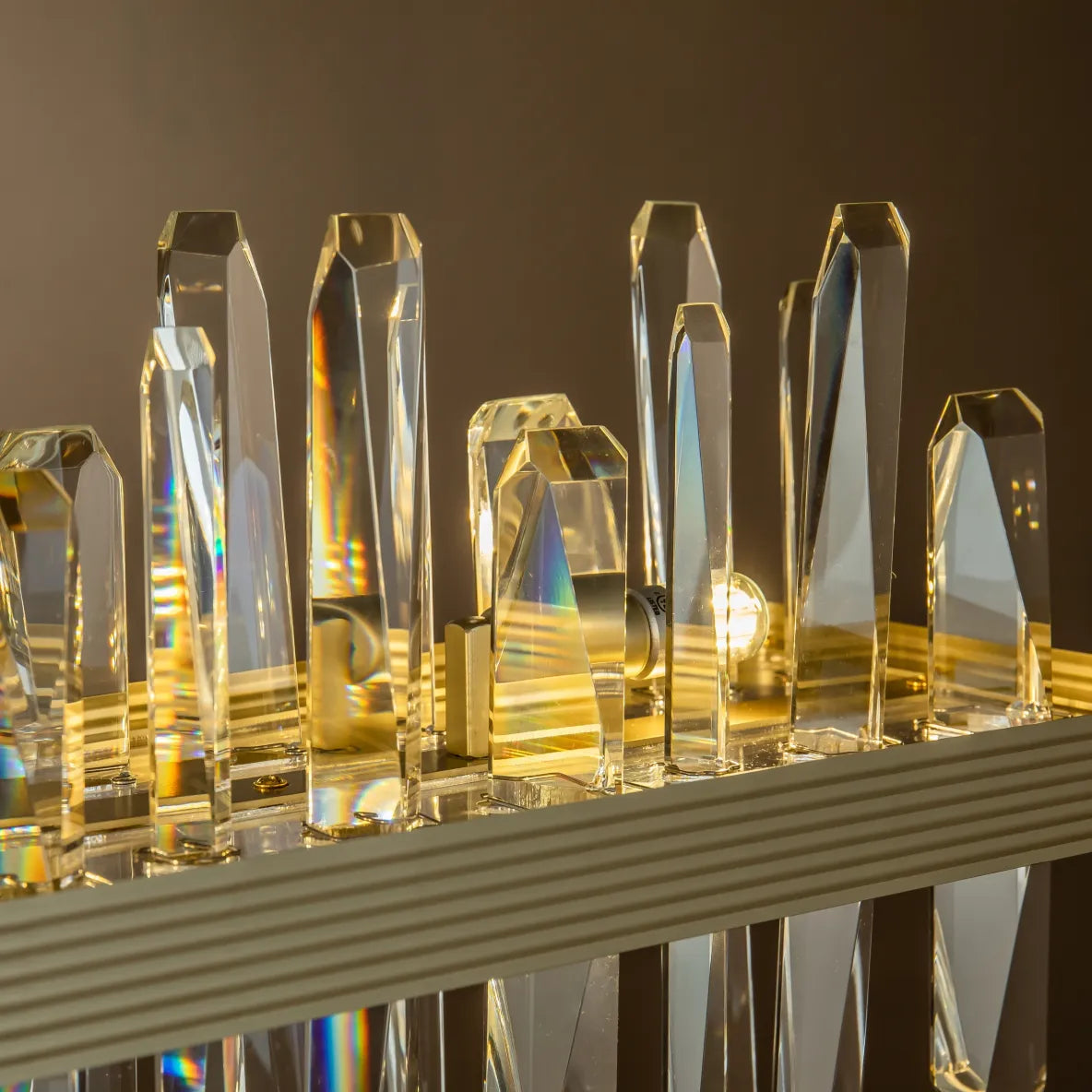 Burano Long Bar Faceted Crystal pendant