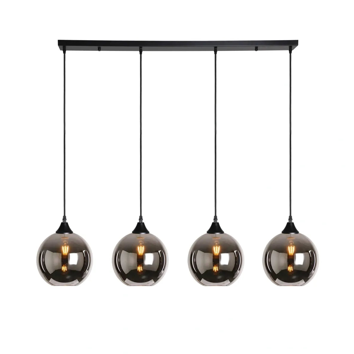Murano 4 Light Bar with Globe Glass shades