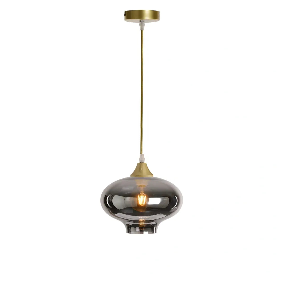 Murano 1 Light Gold Pendant Teardrop Shape