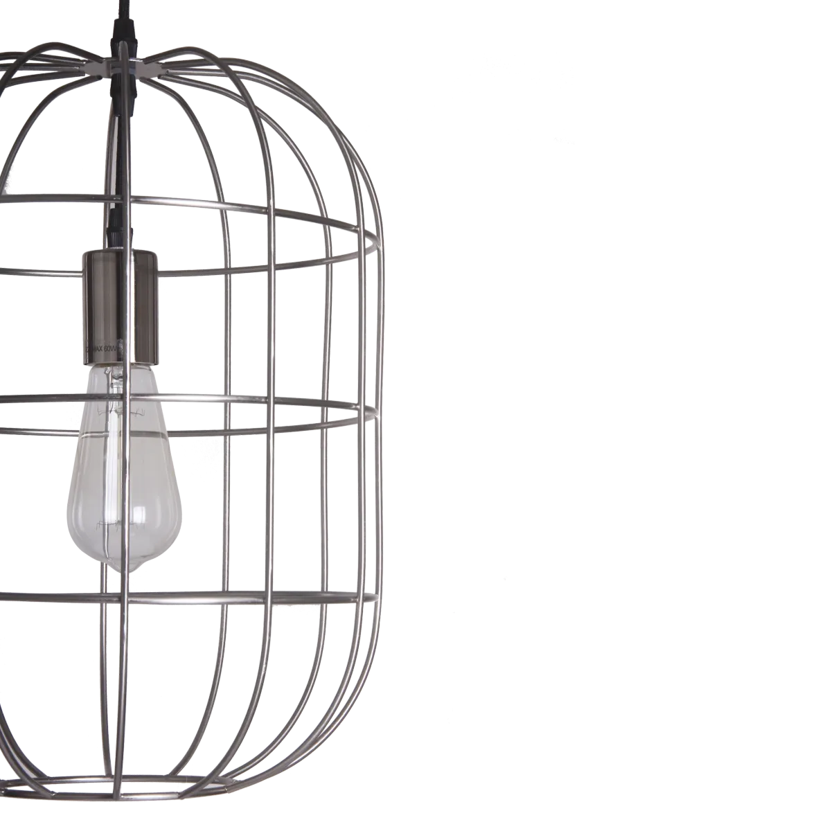 Torcello Wire Work Oval Pendant Satin Nickel